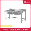 Chậu Rửa Đôi Có Thành Chắn Sau Arismax